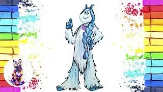 Как нарисовать Мичи из Мультфильма Смолфут | How to Draw Meechee From Smallfoot