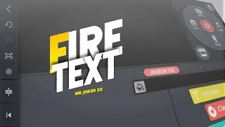 Fire Text Animation | kinemaster tutorial | Intro in one click | Get Projects