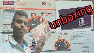 AU Small finance bank welcome kit unboxing || au finance bank debit card unboxing Hindi & English