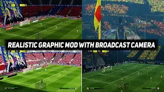 PES2017 | REALISTIC GRAPHIC MOD WITH BROADCAST CAMERA