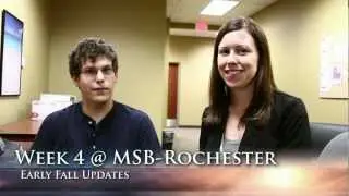 Week 4 Update @ MSB Rochester