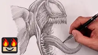 How To Draw Venom | Step-by-Step Tutorial