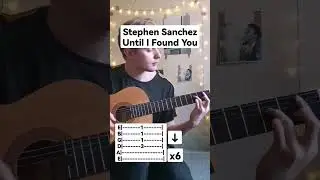 Stephen Sanchez - Until I Found You, guitar tab ♥️