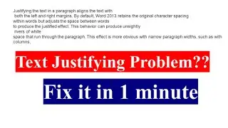 How to Fix Text Paragraph Not Justifying Issue in MS Word || Can't Justify Text (Paragraph) in Word