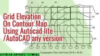 Autodesk Land Desktop 2009 :  MAKE GRID LEVEL ON CONTOUR MAP