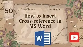 How to Insert Cross Reference in MS Word | What is Cross Reference in MS word | #mswordcourse
