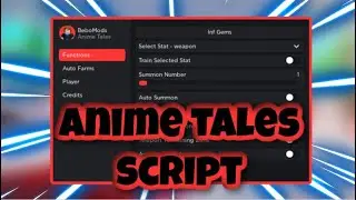 [NEW] Anime Tales Script / Hack | Infinite Gems | Auto Farm | Teleport | AND MORE | PASTEBIN