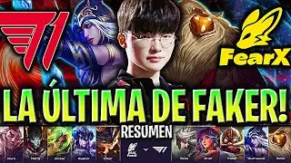 LA ÚLTIMA SERIE DE FAKER CON T1!😱AHORA PLAYOFFS! - T1 vs FOX Resumen Completo LCK Summer 2024