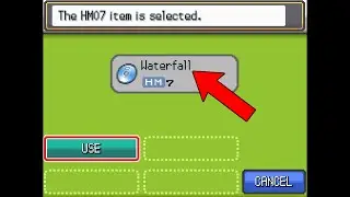 How To Get HM07 Waterfall in Pokemon HeartGold & SoulSilver