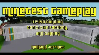 Minetest Gameplay EP440 Car and bike Factory and Talking