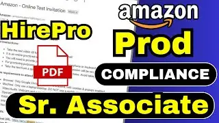 Amazon Prod Compliance Sr Associate Assessment Test Answers | Amazon Hirepro Online Test 2024