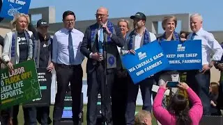 Peter Dutton takes aim at Albanese at farmers rally outside parliament