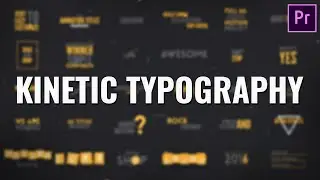 Premiere Pro: Kinetic Typography Animation 2020