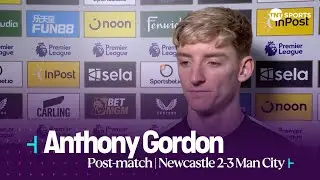 ROUGH ENDING 😔 | Anthony Gordon reacts to Newcastle Uniteds stoppage-time loss to Man City 🎥