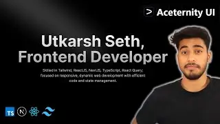 Build Fast & Stunning Portfolio with Aceternity UI & NextJs! #portfoliobuilding #tailwindcss #nextjs