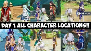 EXTRA CUTSCENES with All Character Locations A Parade of Providence Full Story DAY 1 Genshin Impact