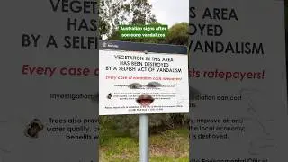 Australia shames people who illegally remove trees