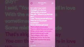 Ashe - Moral Of The Story (Speed Up/Lyrics)