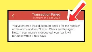 PhonePe You've Entered Invalid Account Details For The Receiver Or The Account Doesn't Exist | Hindi