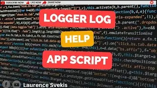 Logging and Debugging in Google Apps Script with Function and Logger Log Statement #tips