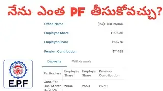 PF Withdrawal 31, 19 & 10c Rules Telugu | EPF  Advance Pension withdraw?