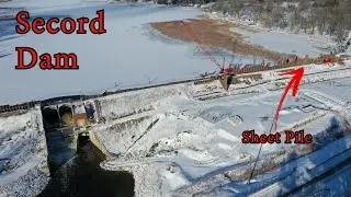 Secord Dam Update - West Sheet Pile Progress! - Pull Ahead Projects - Dam Collapse