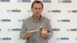 Большая турка медная со съемной ручкой «Эсен»