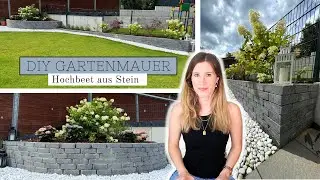 Gartenmauer selber bauen - Hochbeet aus Stein - Teil 9