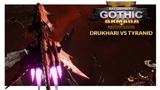 BATTLEFLEET GOTHIC ARMADA 2 | LOVE TAPS - Drukhari vs Tyranid (Ranked 1v1)