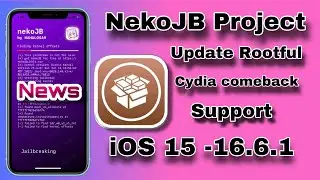 News NekoJB project  Rootful Cydia Jailbreak on iOS 16.6.1 - iOS 15.0 [No Computer]