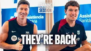 LEWANDOWSKI & CHRISTENSEN ARE BACK! 💪🏼 | FC Barcelona 🔵🔴