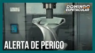 Após acidente que matou menina de 7 anos, Domingo Espetacular testa resistência de vasos sanitários