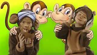 Mini Bambini Kids - Pięć małych małpek