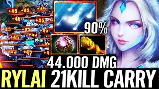 🔥 Rylai 21 KILLS 44.000 DMG HARD CARRY — Aghanim + Shard Moving Ult 320 AOE Explosion Dota 2 Pro