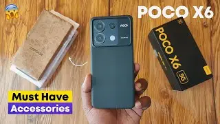 Poco X6 Must Have Accessories - Screen Guard, Back Cover