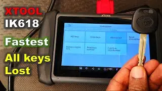 Fastest All Keys Lost PROGRAMMING / Toyota Corolla Car Key Programming with XTOOL IK618