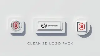 Clean 3D Logo Reveal Pack After Effects Templates