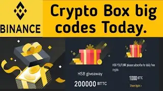 How do I get a crypto box code Binance? What is Binance crypto box? Today big crypto box code@-FREE-