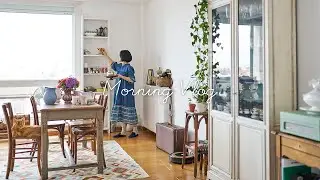 【モーニングルーティン】新居で始める、新しい朝の過ごし方🌿｜フランス暮らしvlog｜簡単和風ツナ紫蘇パスタのレシピ