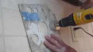 Easy How to repair, replace backsplash tile