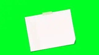 White Paper Green Screen craft 