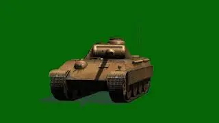 battle tank - green screen