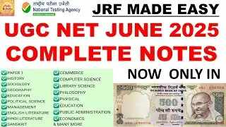 UGC NET JUNE 2025 COMPLETE NOTES Now only in 500 hundred rupees || ugc net complete notes 
