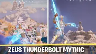 New Fortnite Thunderbolt Zeus Mythic Gameplay (MOUNT OLYMPUS POI)