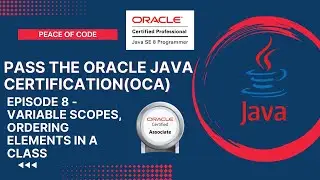 Oracle Java Certification | Variables and Scopes in Java | 