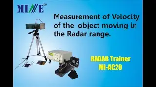 object velocity of moving object using Radar Trainer