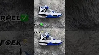 Real Vs Fake Motorsport Jordan 4 