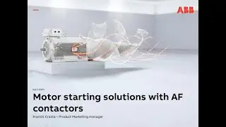 Motor starting solutions with AF contactors