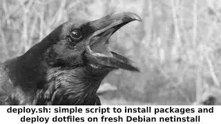 (Testing) Script to Quickly Deploy Dotfiles on Fresh Debian Netinstall