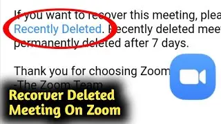 How to Recover Deleted Meeting Schedule On Zoom